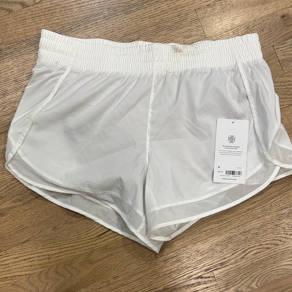 Women's White Athletic Shorts